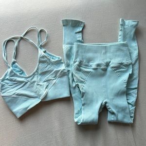 Free People Black Diamond Set in Iced Aqua XS/S